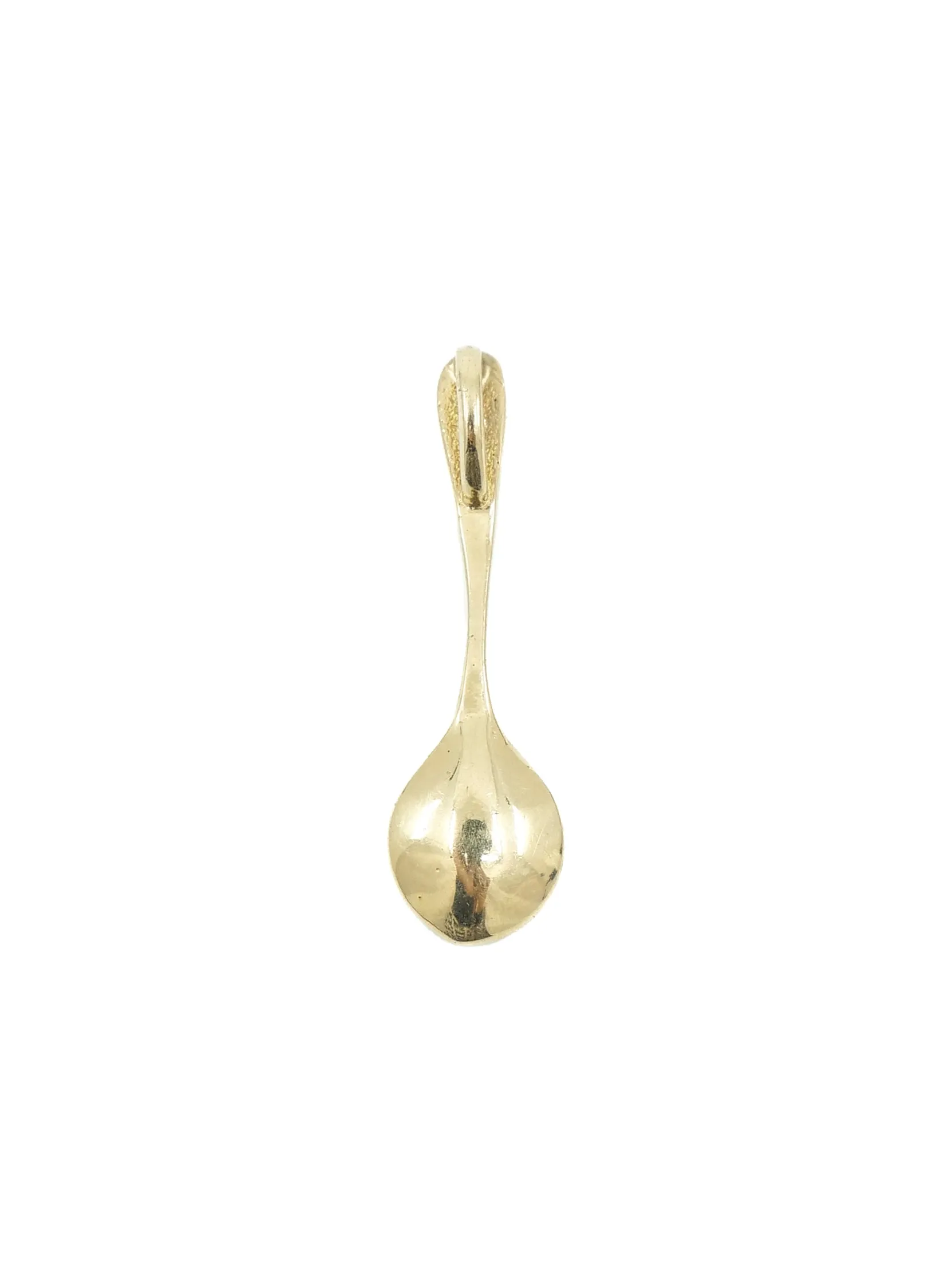 14k Black Diamond Spoon Charm