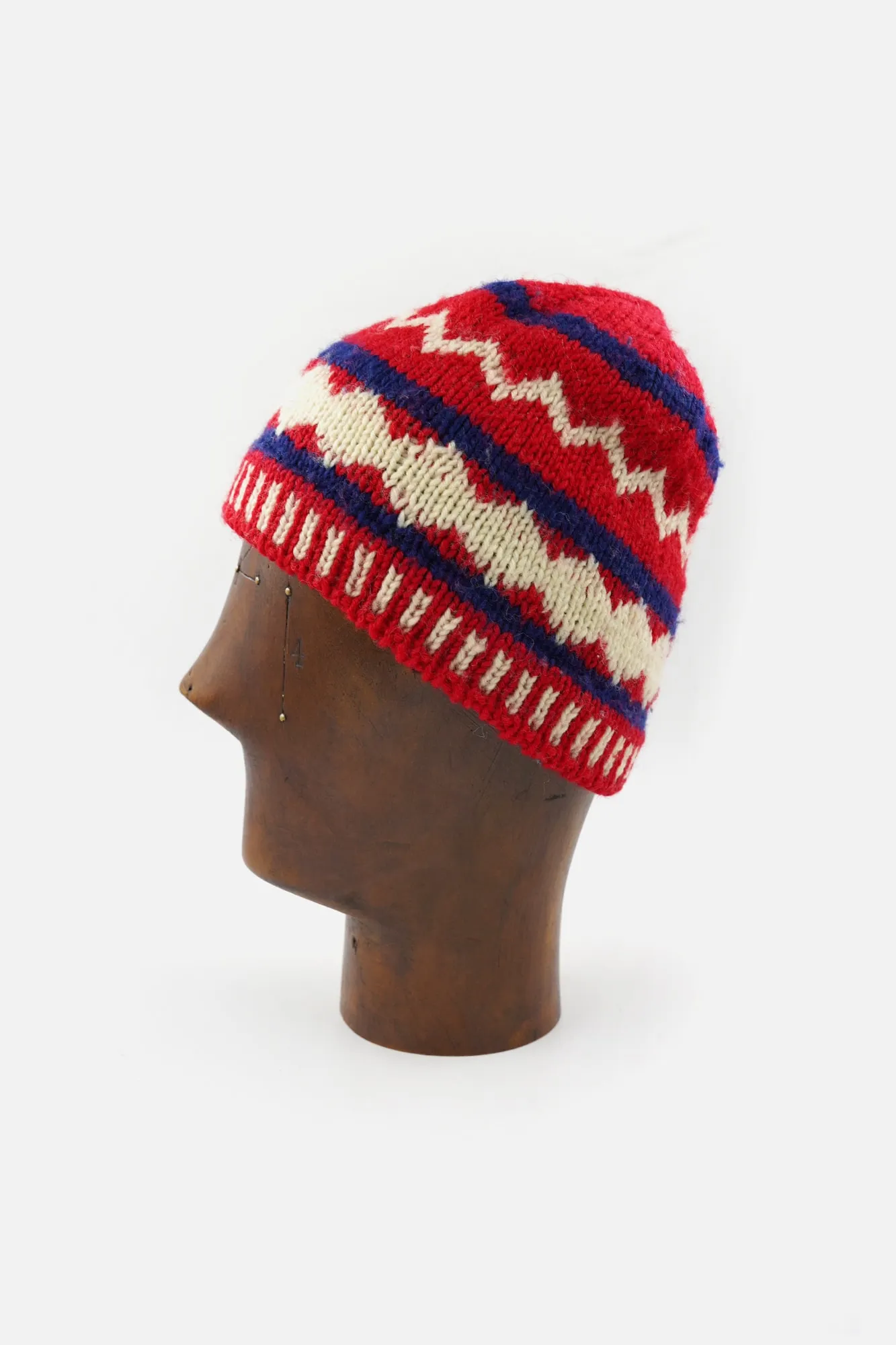 1950s Hand Knitted Wool Ski Hat