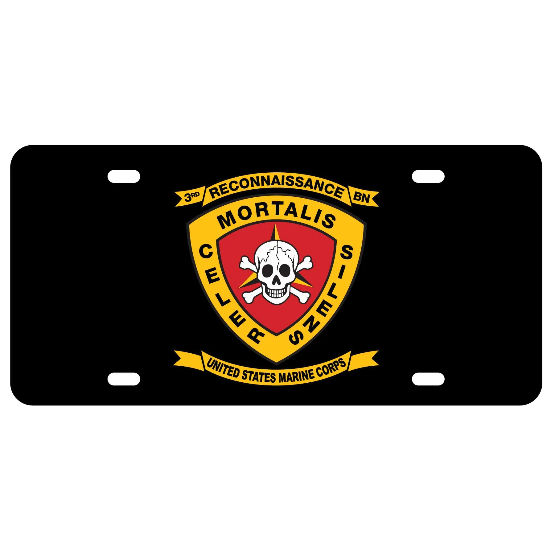 3rd Recon Battalion License Plate