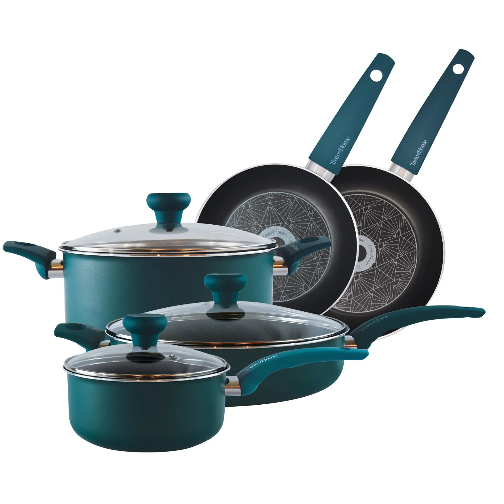 8 Piece Non Stick Aluminum Cookware Set