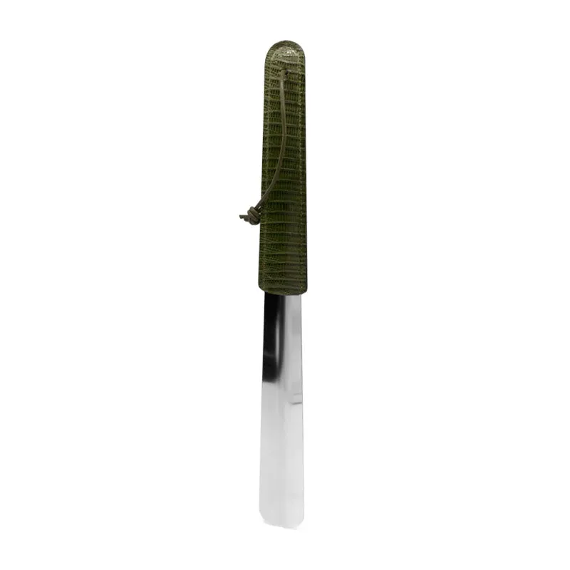 84-800-GRN Teju Lizard Shoe Spoon, Green