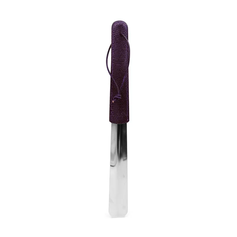 84-800-PRL Teju Lizard Shoe Spoon, Purple