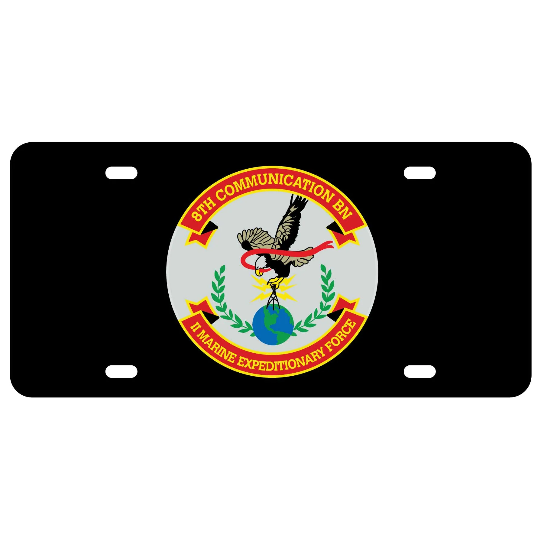 8th Communication Battalion License Plate