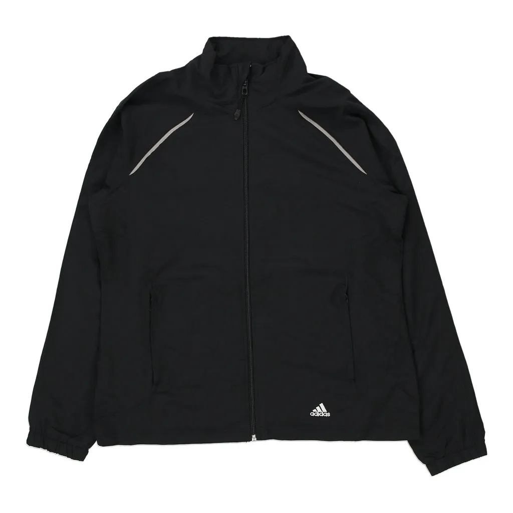 Adidas Track Jacket - Large Black Polyester