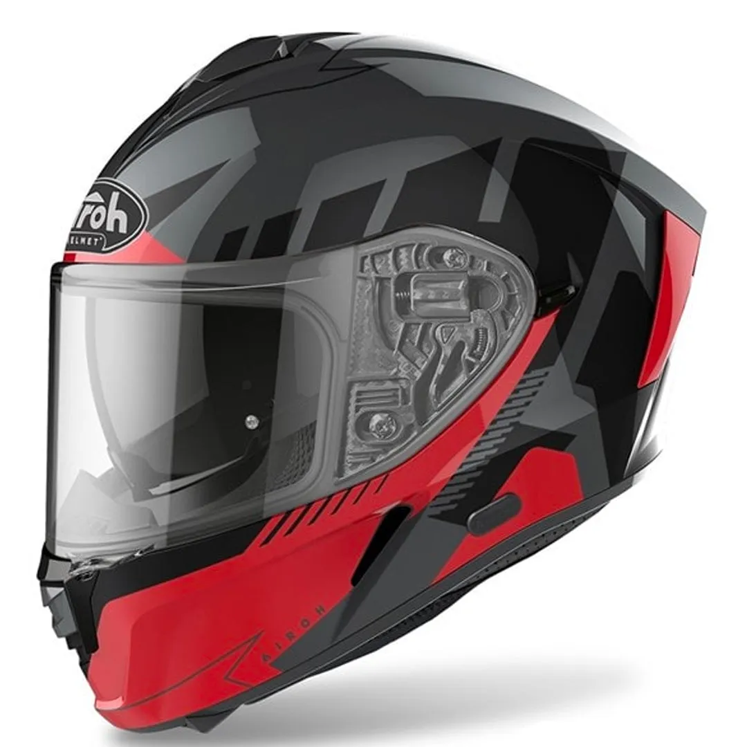 Airoh - Spark Rise Grey/Red Helmet