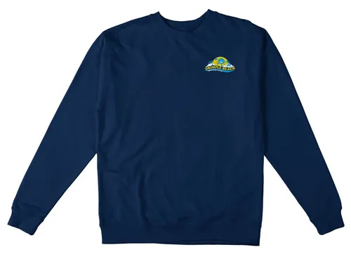 Anti Hero Skateboards Crew Sweatshirt Spaceship Earth Navy