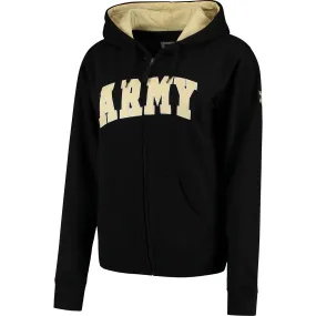 Army Black Knights Army Black Knights Women's Black Helmet Arched Name Full-Zip Sweatshirt