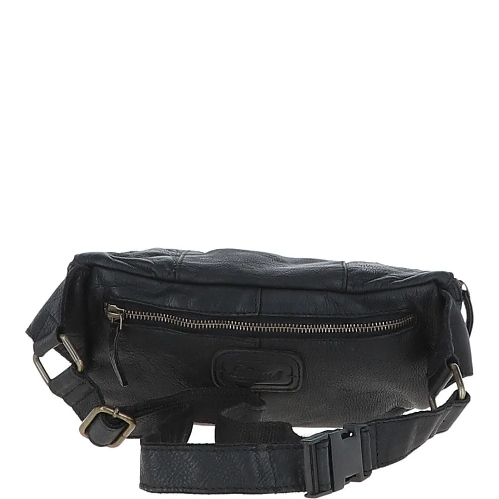 Ashwood  Leather Bum Bag Black: ERWIN