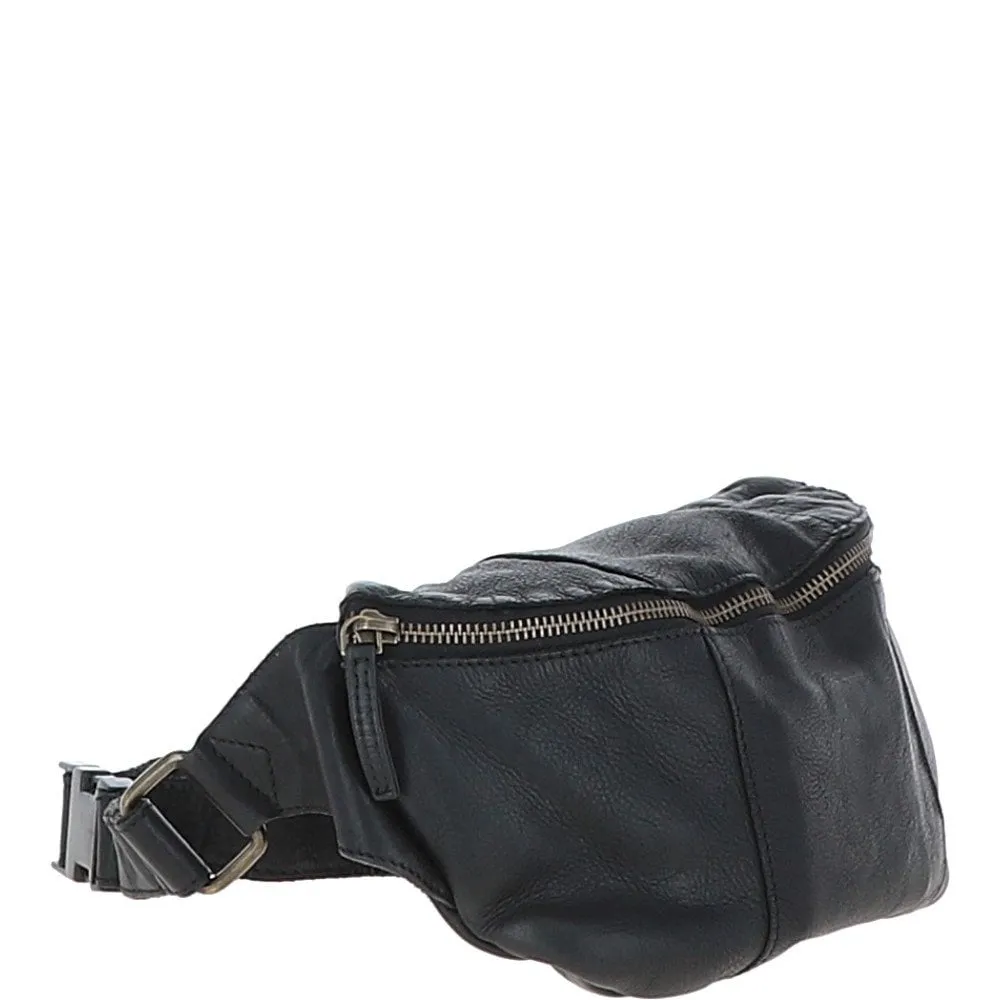 Ashwood  Leather Bum Bag Black: ERWIN