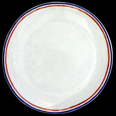 Astier de Villatte   Tricolore Dessert Plate