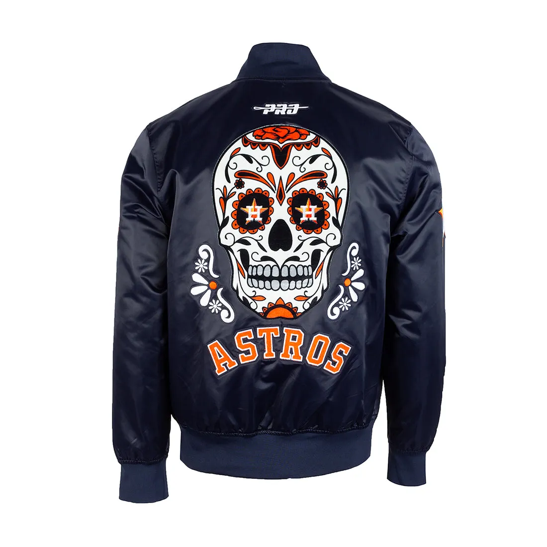 Astros Sugar Skull Satin Jacket -Mens