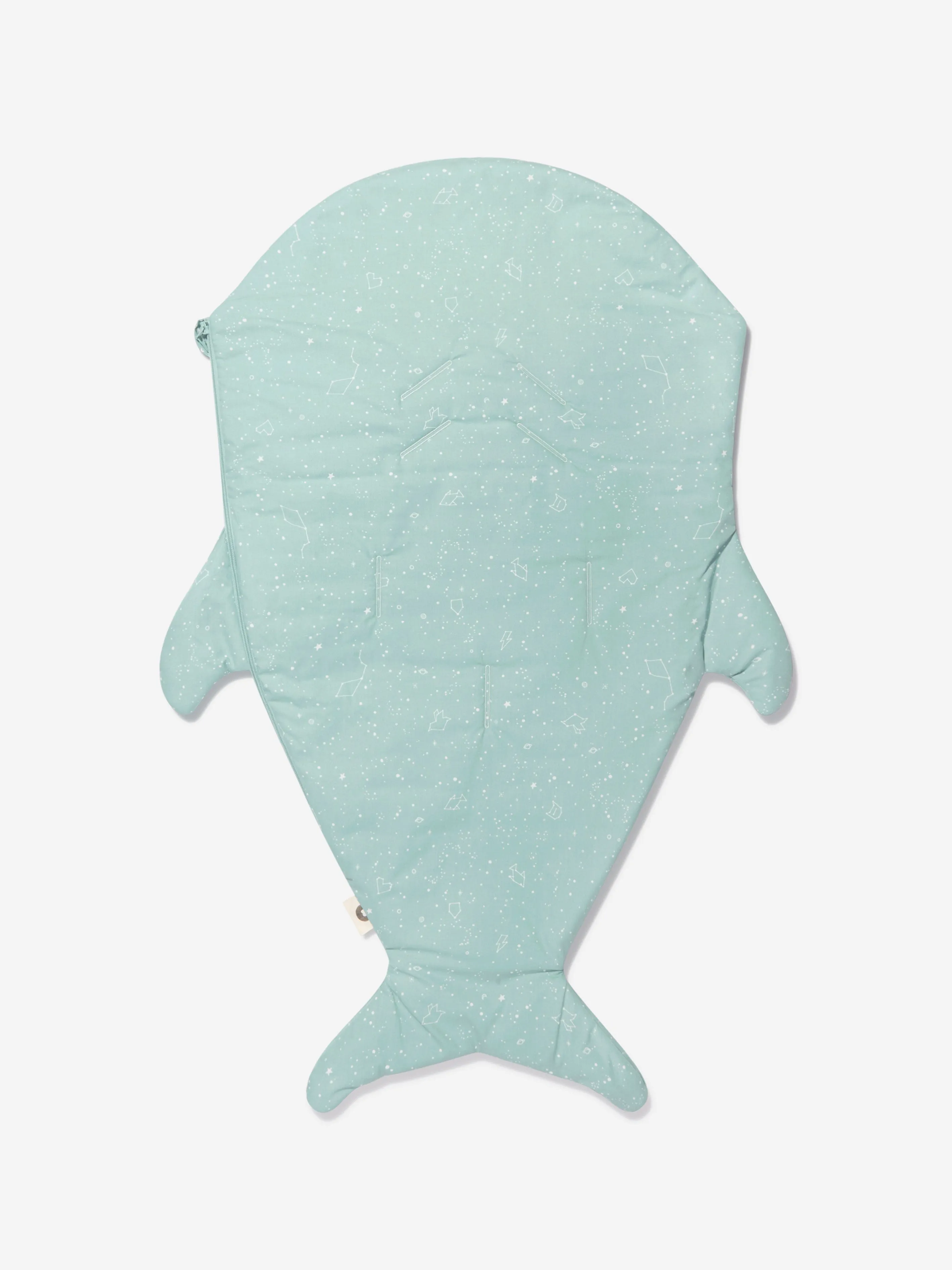 Baby Bites Baby Constellations Summer Shark Sleeping Bag in Turquoise