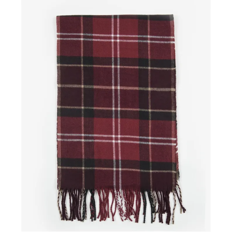 Barbour Galingale Tartan Scarf Red USC0300RE98