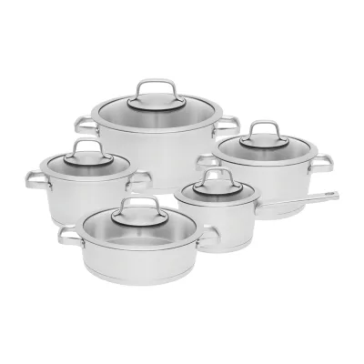 BergHOFF Manhattan Stainless Steel 10-Pc. Cookware Set