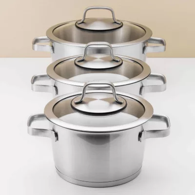 BergHOFF Manhattan Stainless Steel 10-Pc. Cookware Set