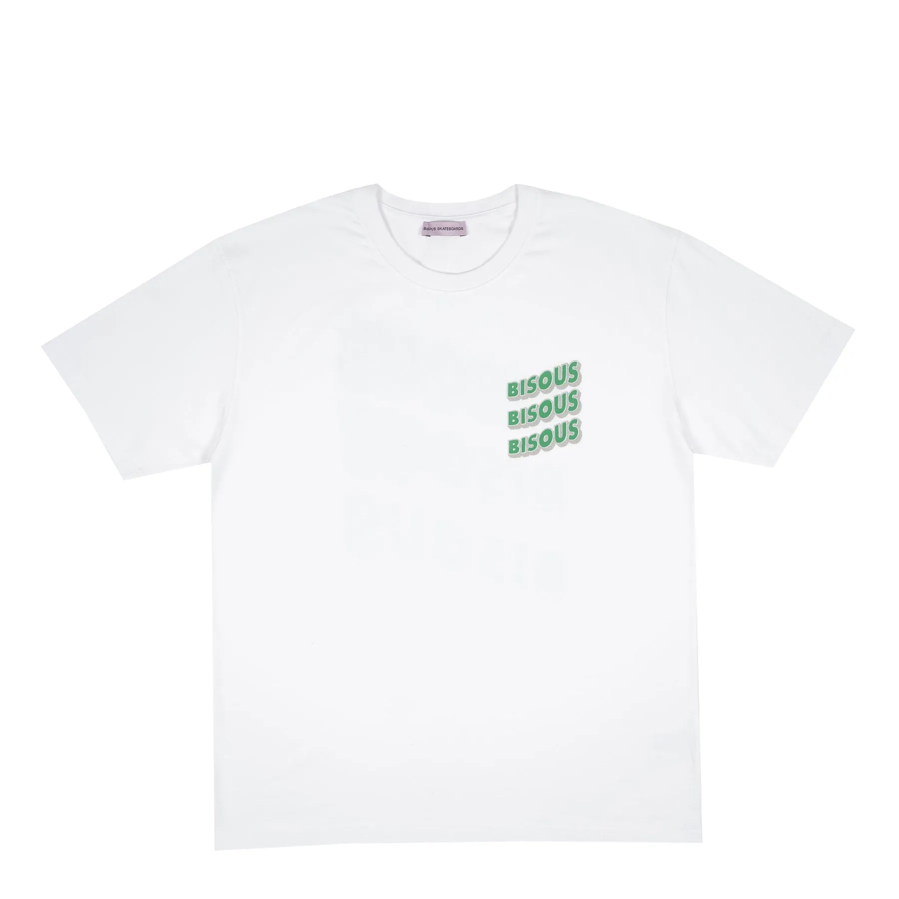 Bisous Skateboards - Sonics T-Shirt - White-