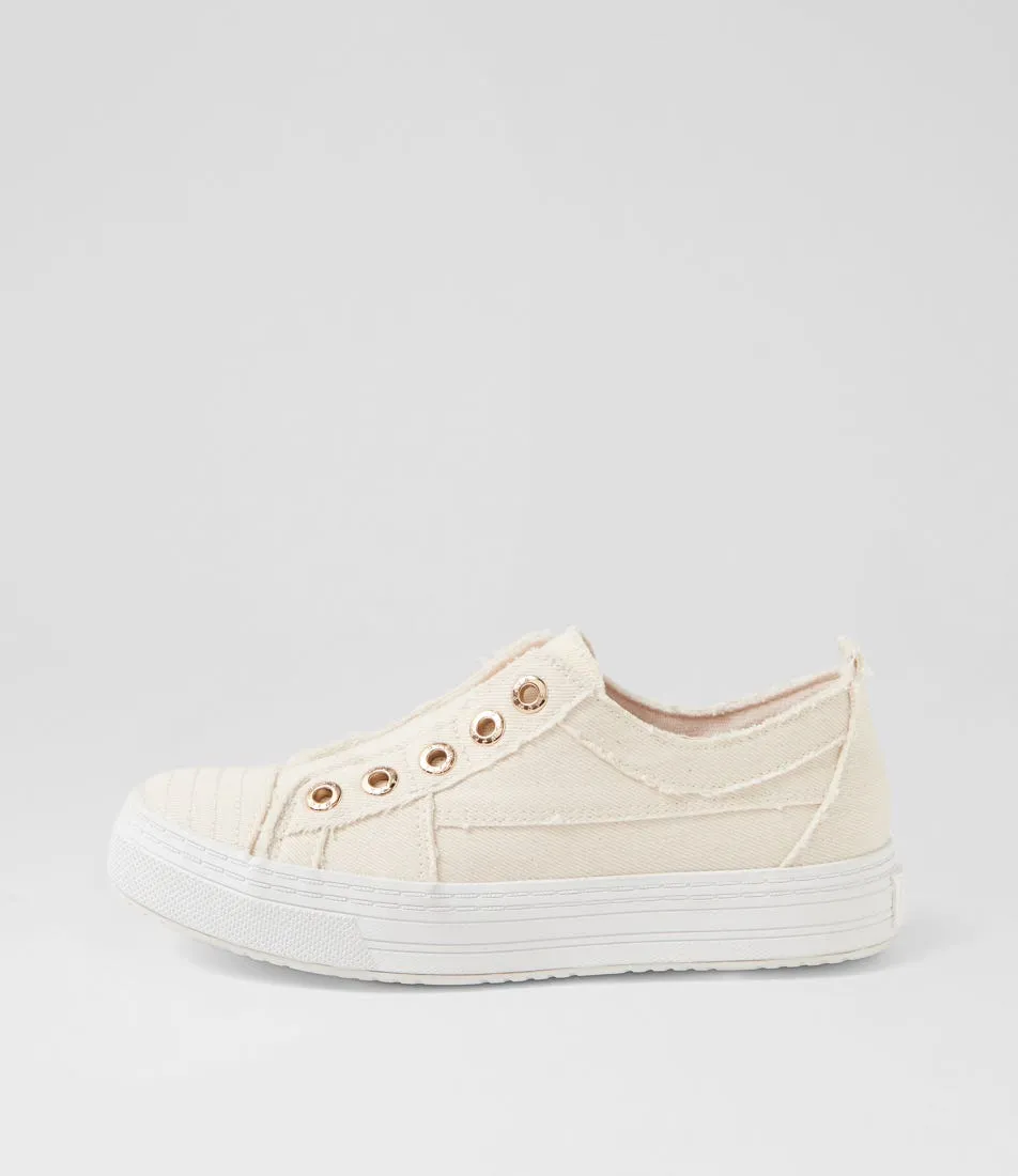 BLOWFISH Superplay White Canvas Sneakers