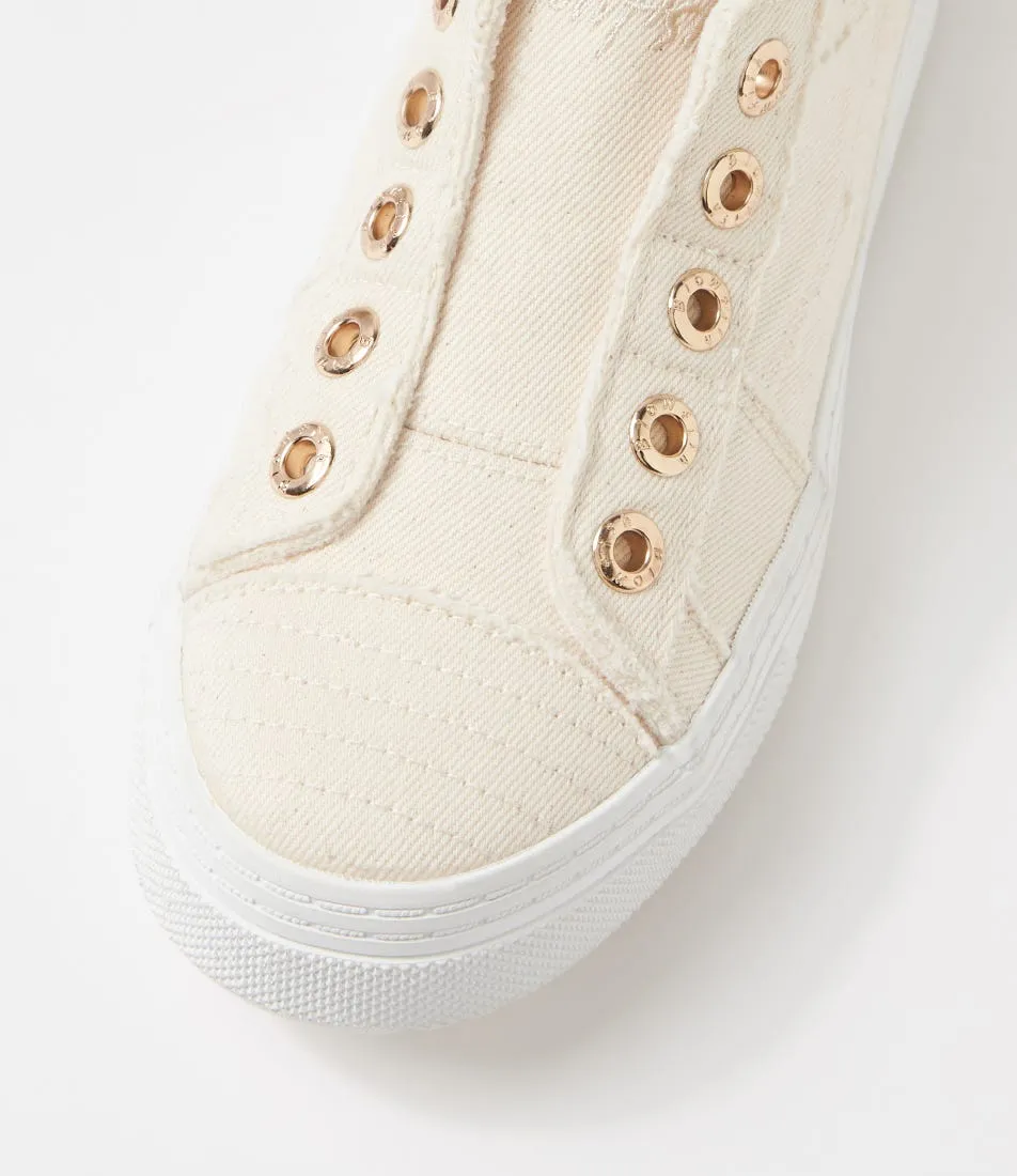 BLOWFISH Superplay White Canvas Sneakers