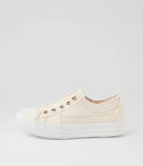 BLOWFISH Superplay White Canvas Sneakers