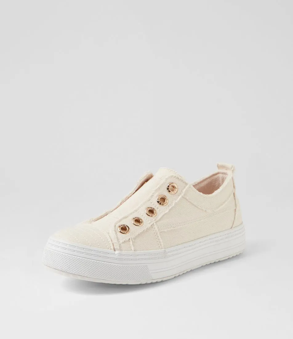 BLOWFISH Superplay White Canvas Sneakers