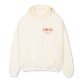 BOULEVARD DU HOMARD Cream Oversized Hoodie.