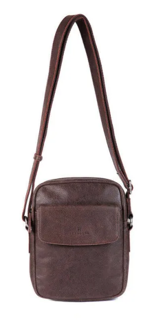 Brown cowhide leather bag 664751