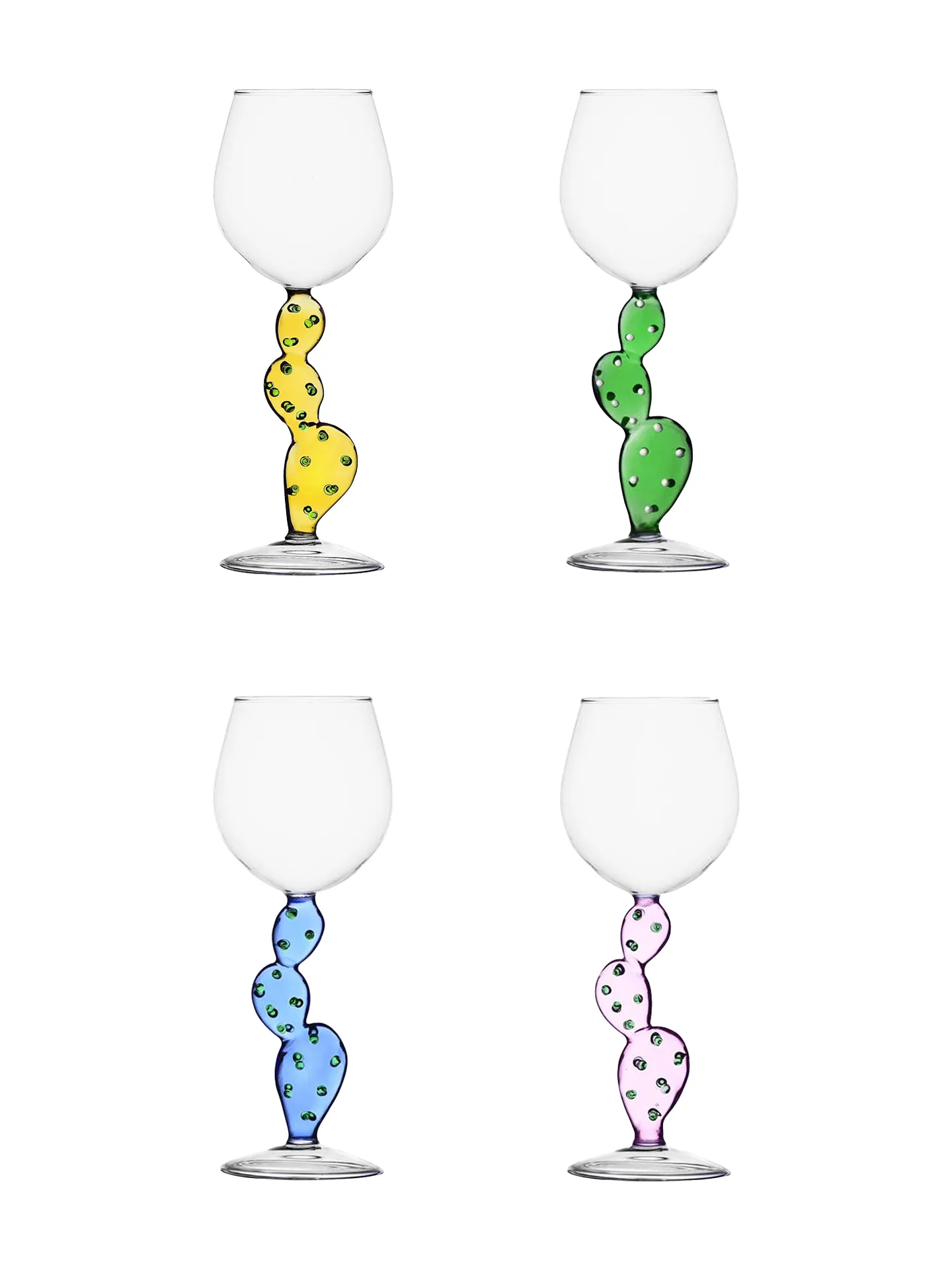 Cactus wine glass, Desert Plants Collection