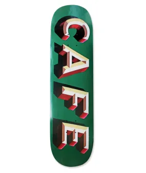 CAFE SKATEBOARDS MR.FINBAR C2 SHAP DECK GREEN 8.375