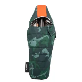 CAMO AND ORANGE BEVERAGE SLEEPING BAG