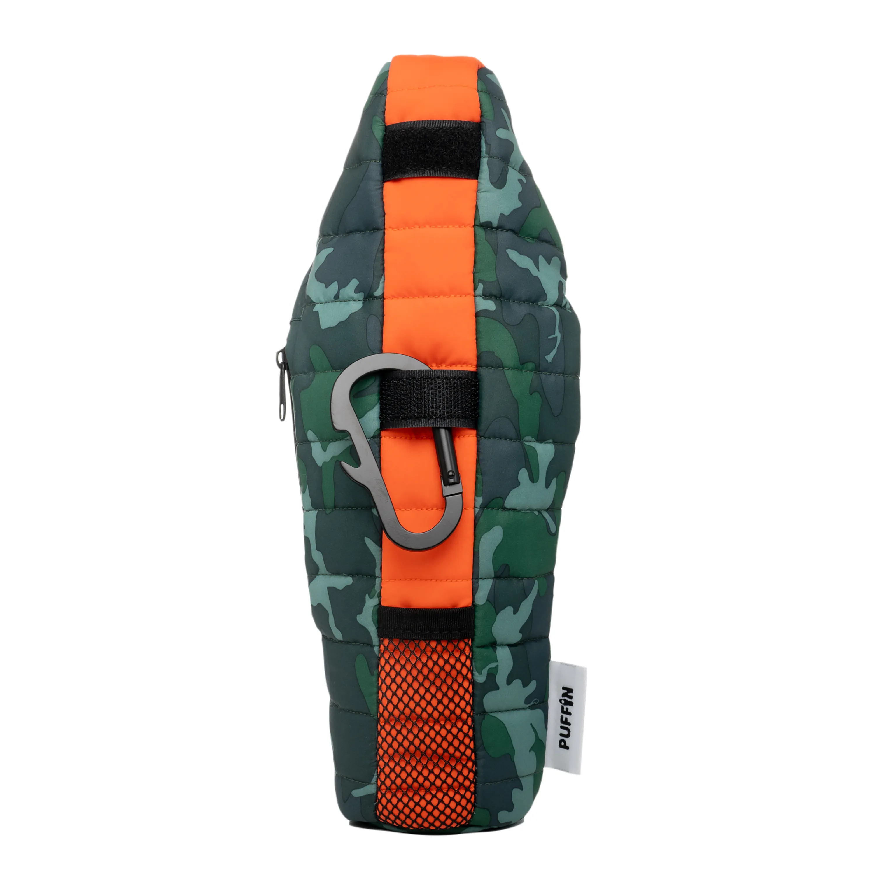 CAMO AND ORANGE BEVERAGE SLEEPING BAG