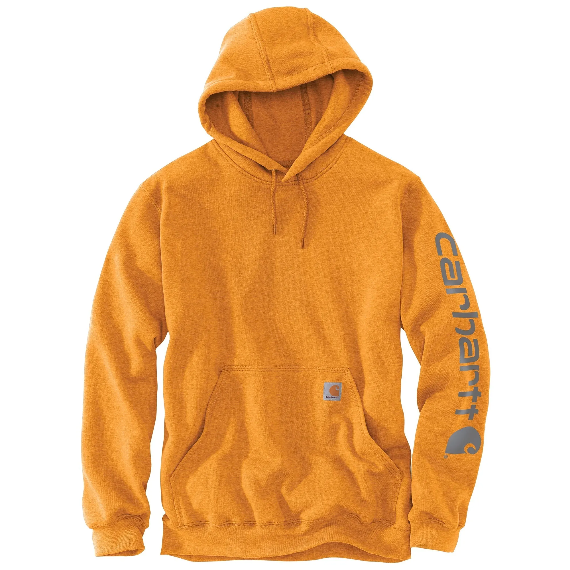 Carhartt Men's Signature Logo Hooded Pullover Sweatshirt