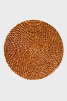 Cognac Rattan Woven Placemats (Set of 4)