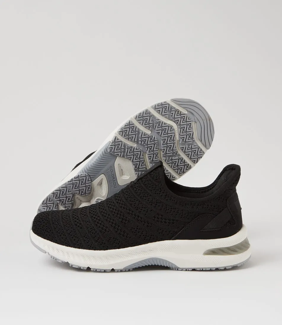 COLORADO Calibure Black Knit Sneakers