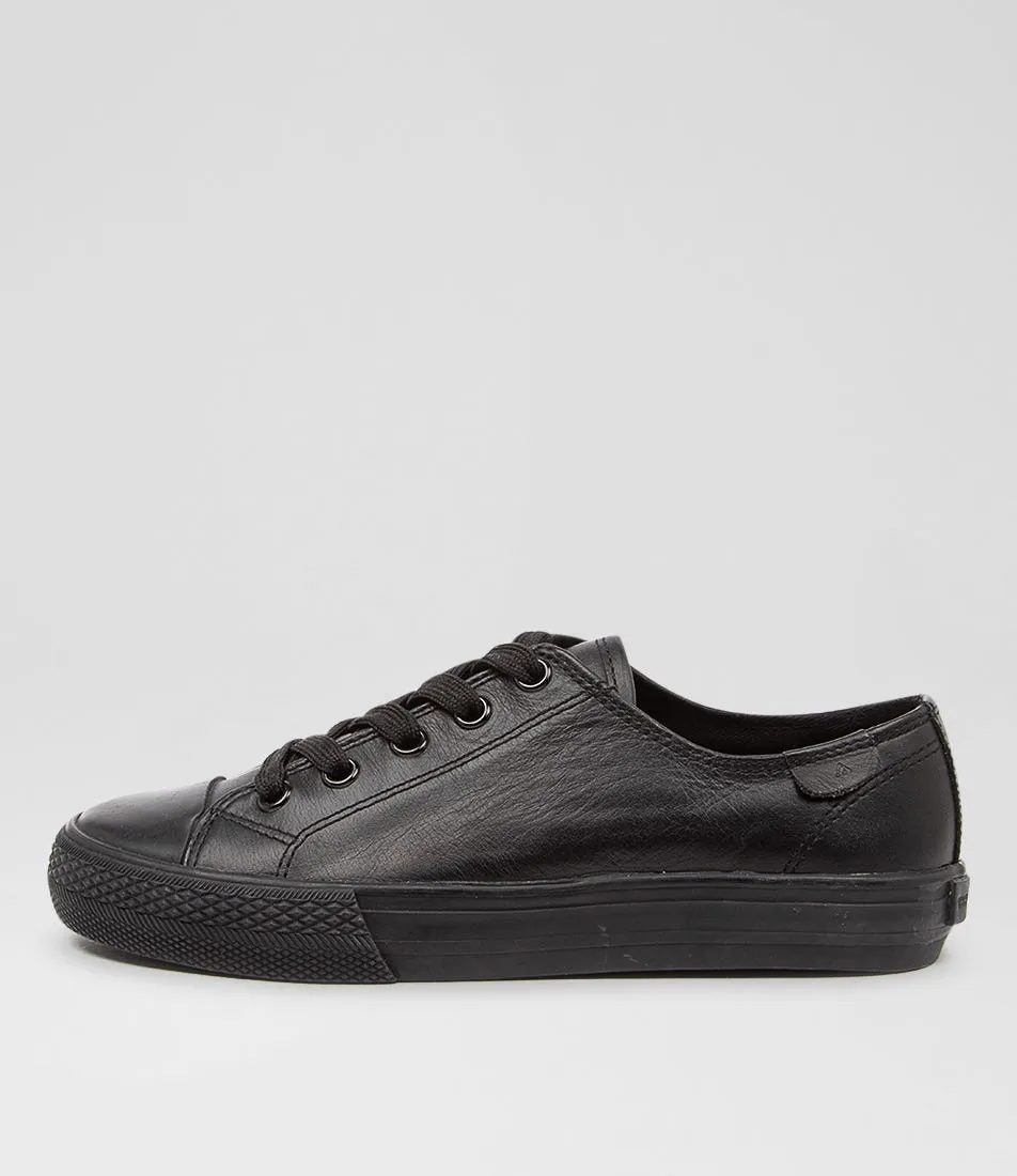 COLORADO Universe Black Leather Sneakers