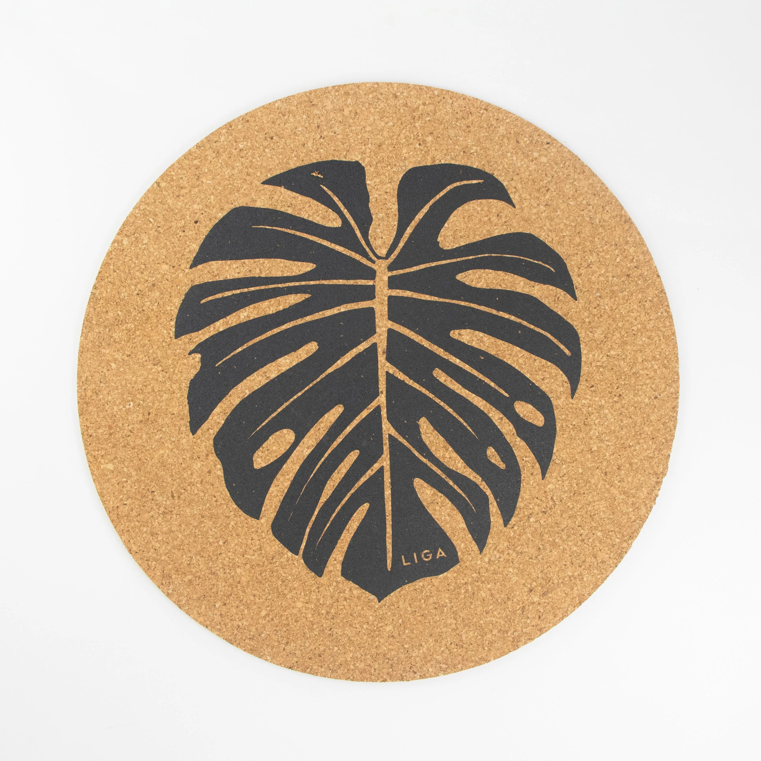 Cork Max Placemats | Monstera