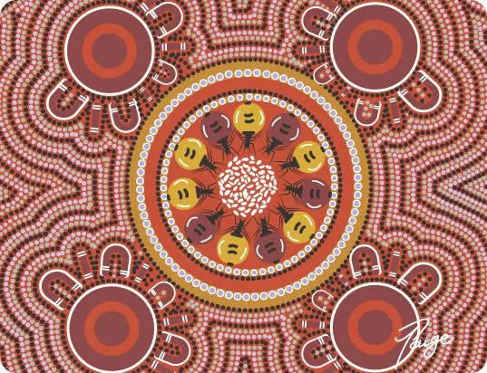 Cork Placemats with Aboriginal Designs