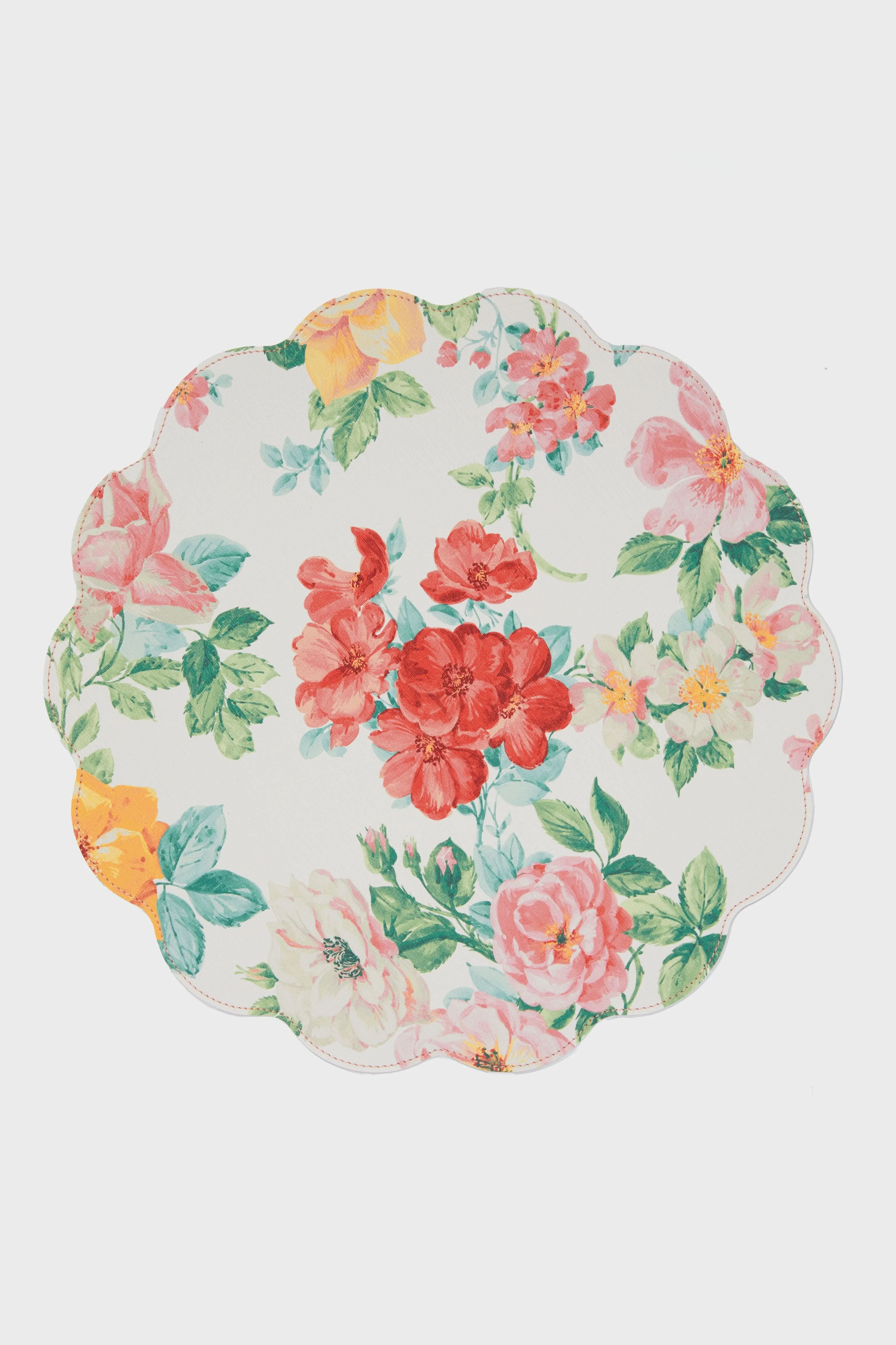 Countryside Rosebud Reversible Wipeable Placemats Set of 4