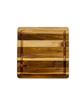 Cursive LB Teak Wood Cutting Board