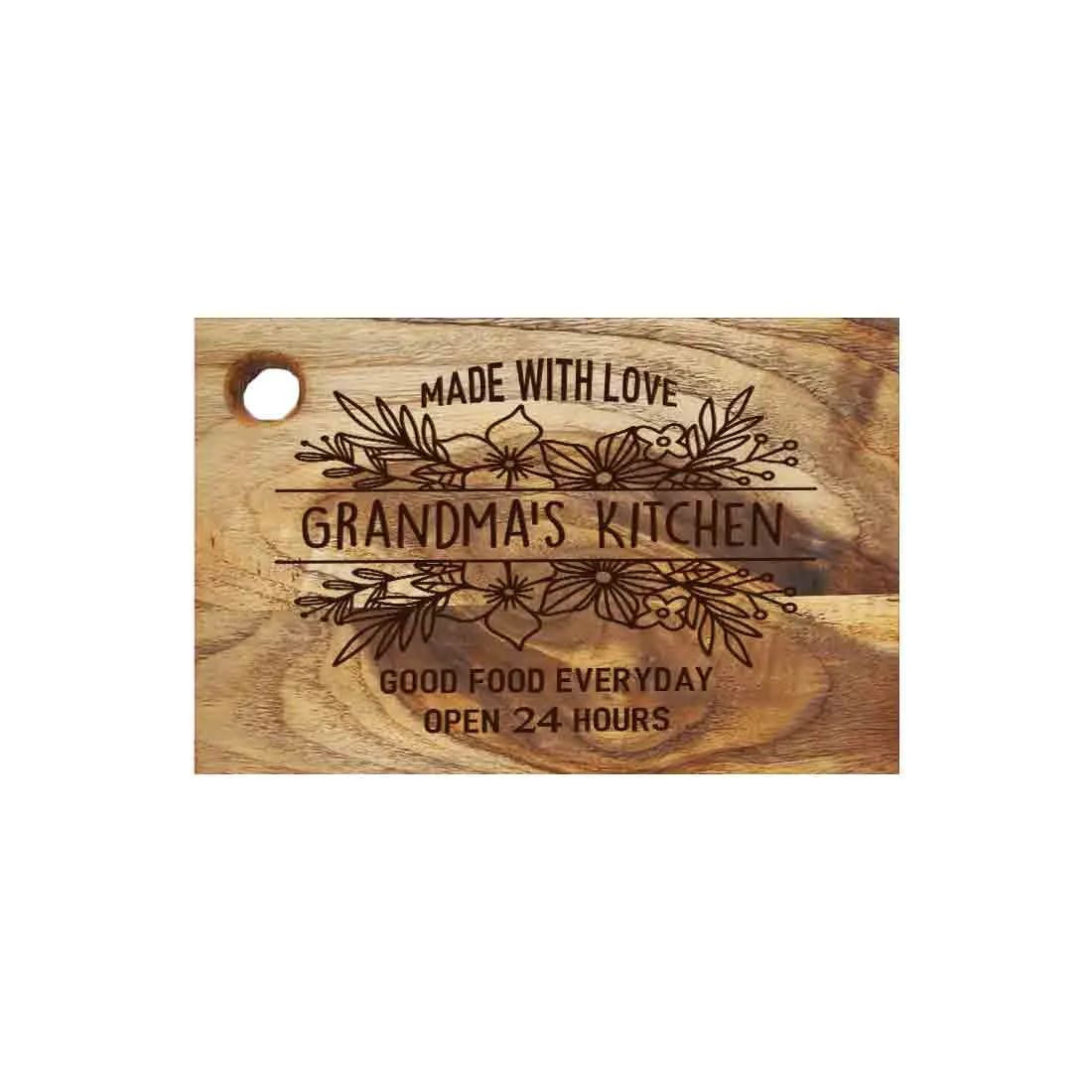 Custom Engraved Cutting Board Wooden Vegetable Chopping Stand Mother Day Gift - Grandma's kitchen