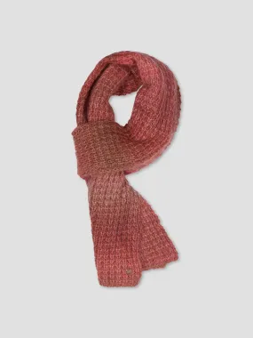 Defne Knit Scarf Red Pink