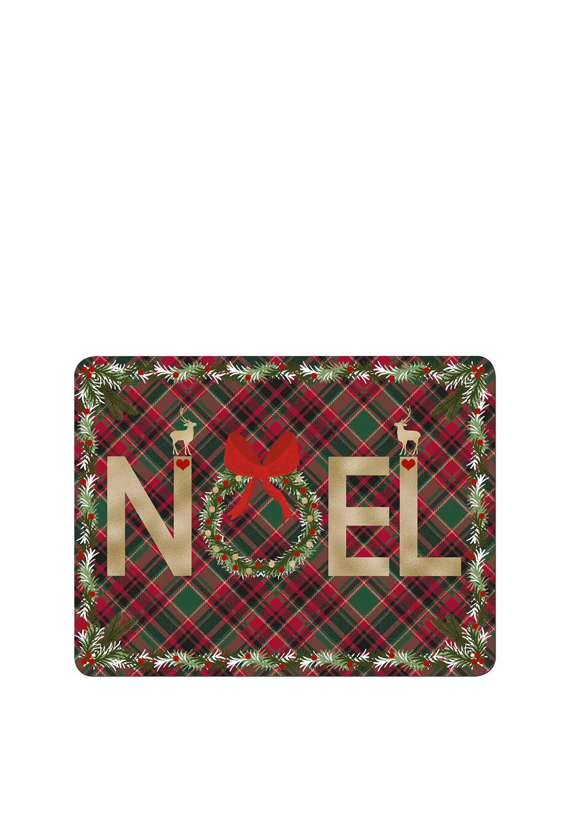 Denby Noel Tartan Set of 6 Placemats