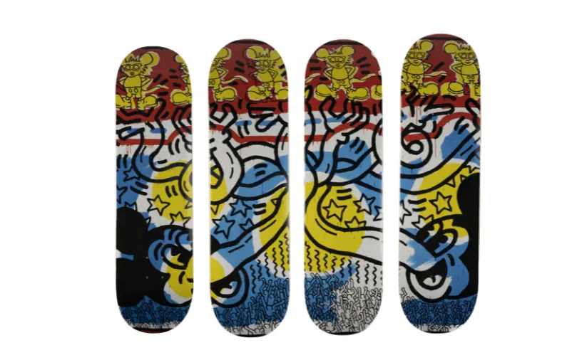 DIAMOND HANDS BY MICKEY 4 SKATEBOARD DECK SET (B21DMSK100)