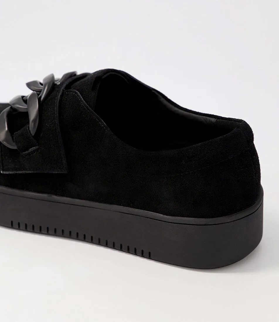 DJANGO & JULIETTE Layant Black Suede Sneakers