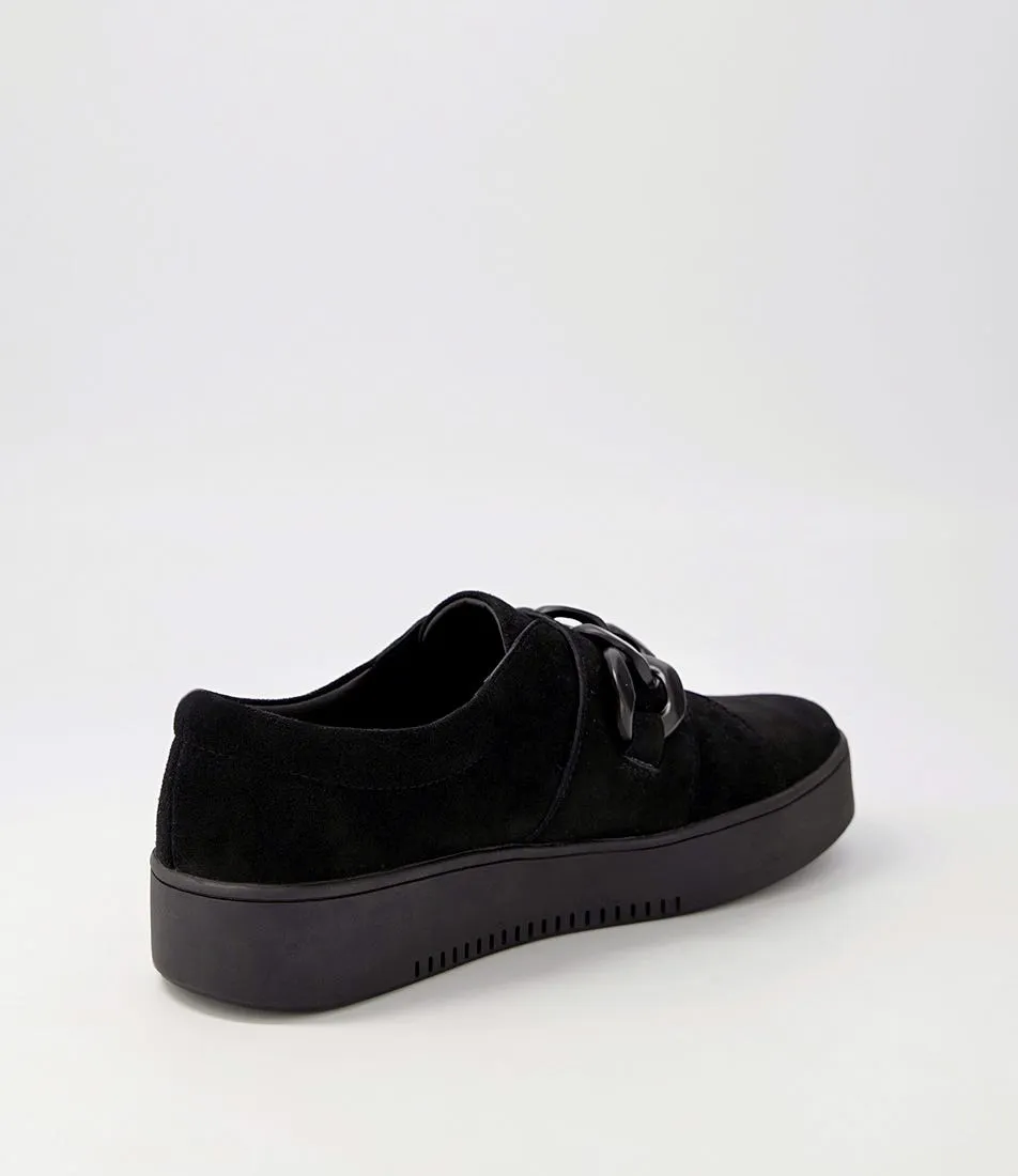 DJANGO & JULIETTE Layant Black Suede Sneakers