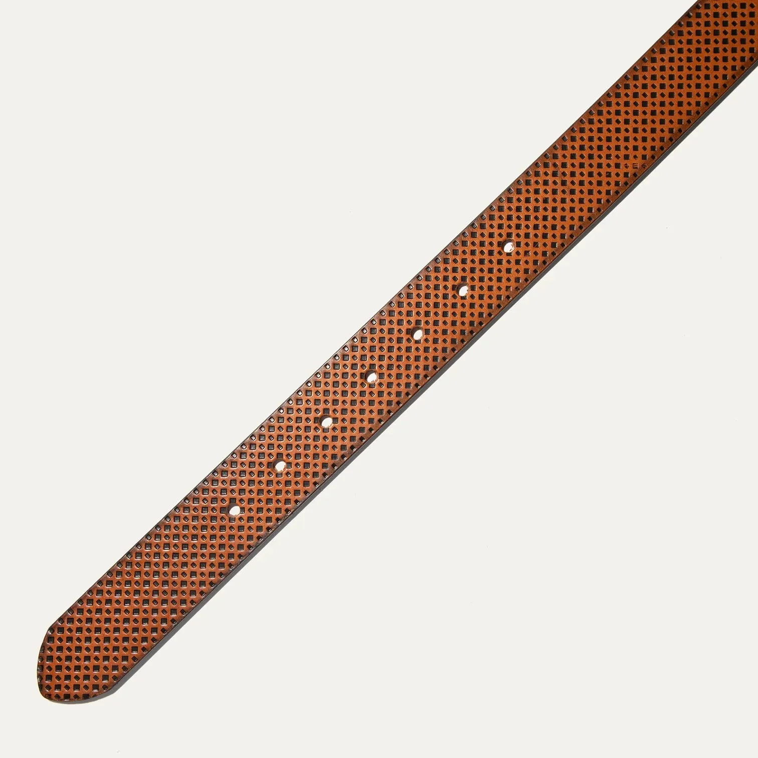 Embossed Golf Belt in Brown