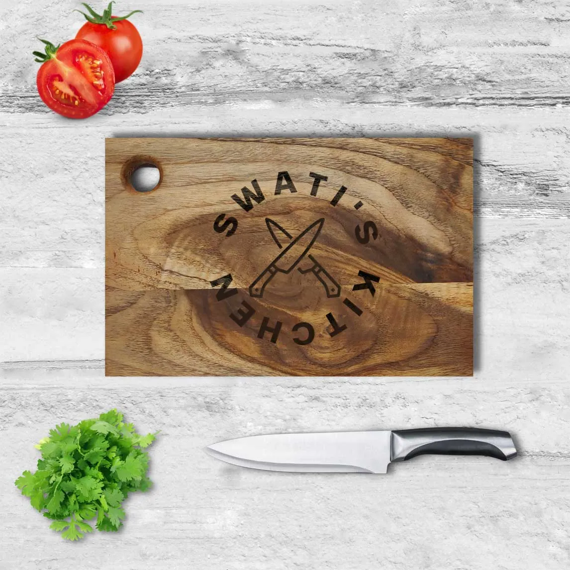 Engraved Cutting Board Wooden Vegetable Chopping Stand-Add Your Name