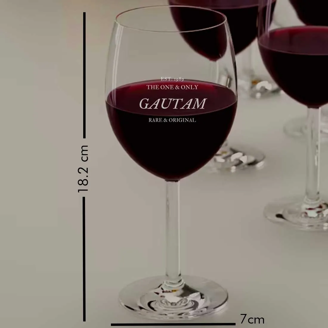 Engraved Wine Glass Personalized With Name For Men