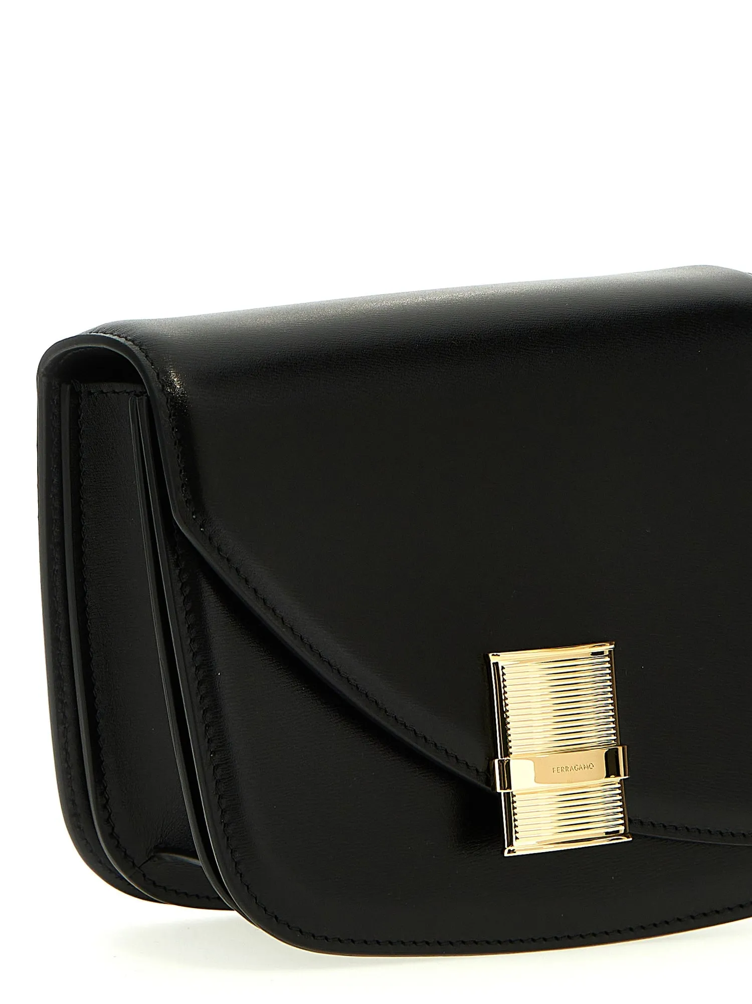 Ferragamo    Ferragamo 'Fiamma' Small Shoulder Bag