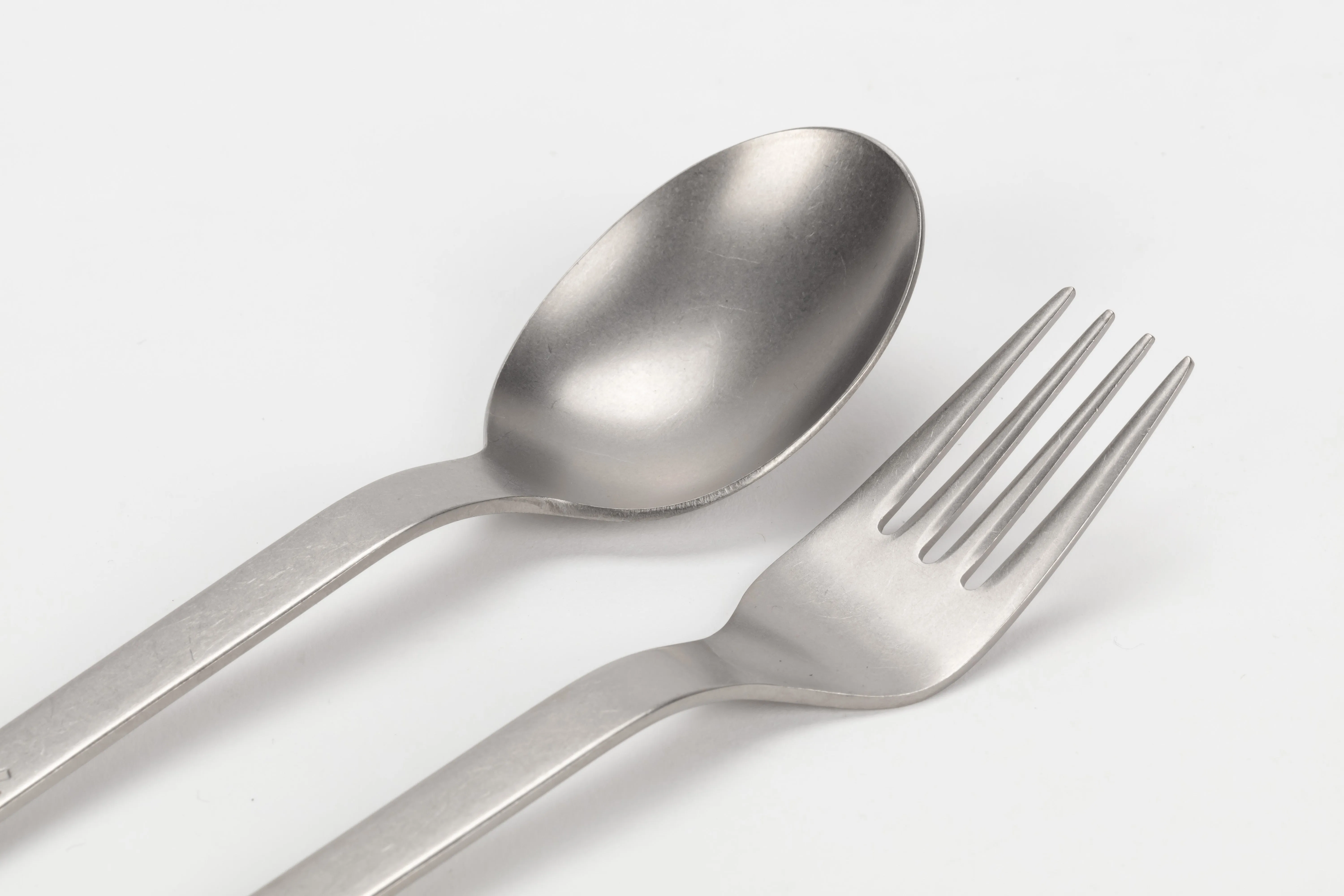 Fork & Spoon Set Titanium