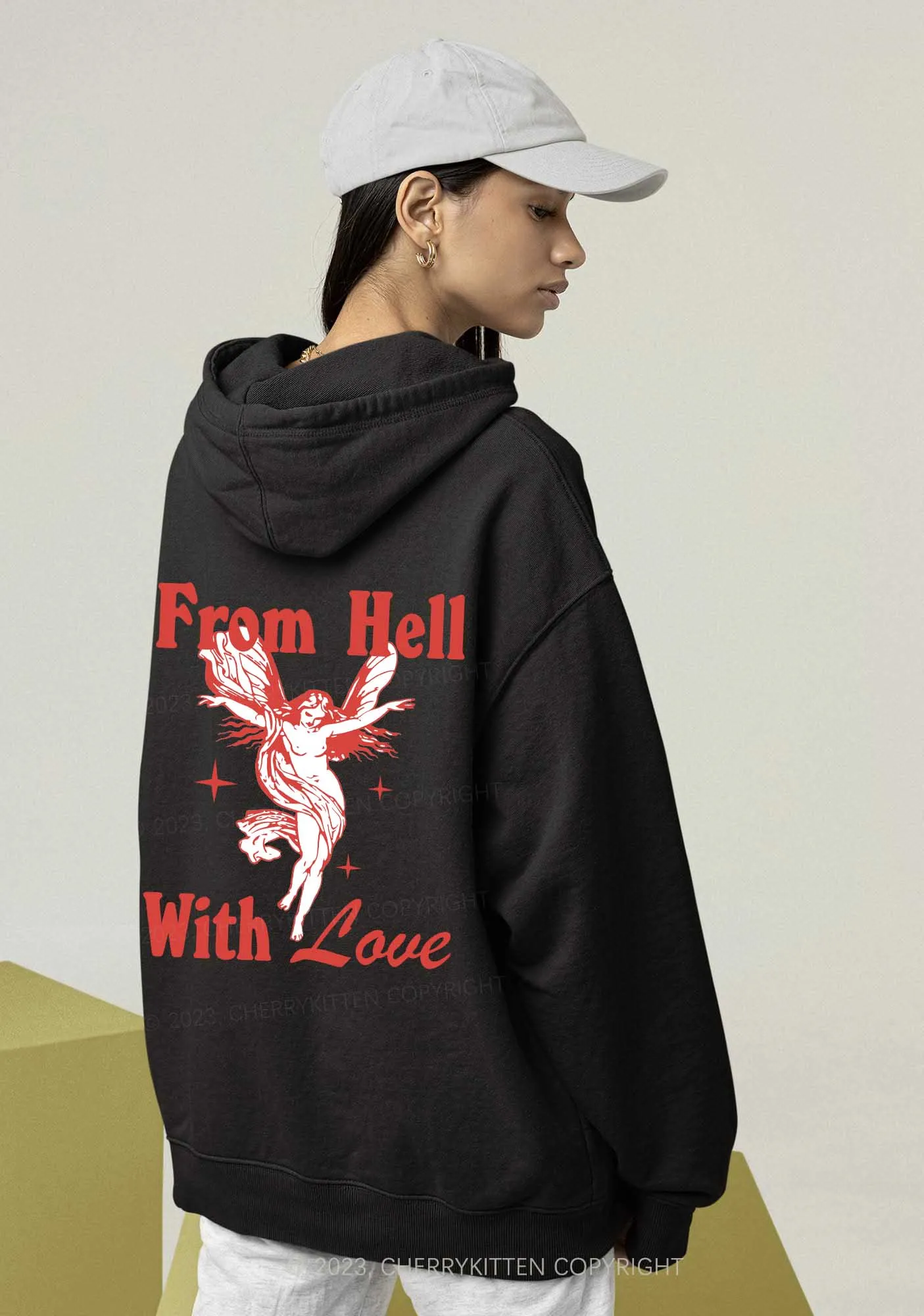 From Hall With Love Y2K Hoodie Cherrykitten